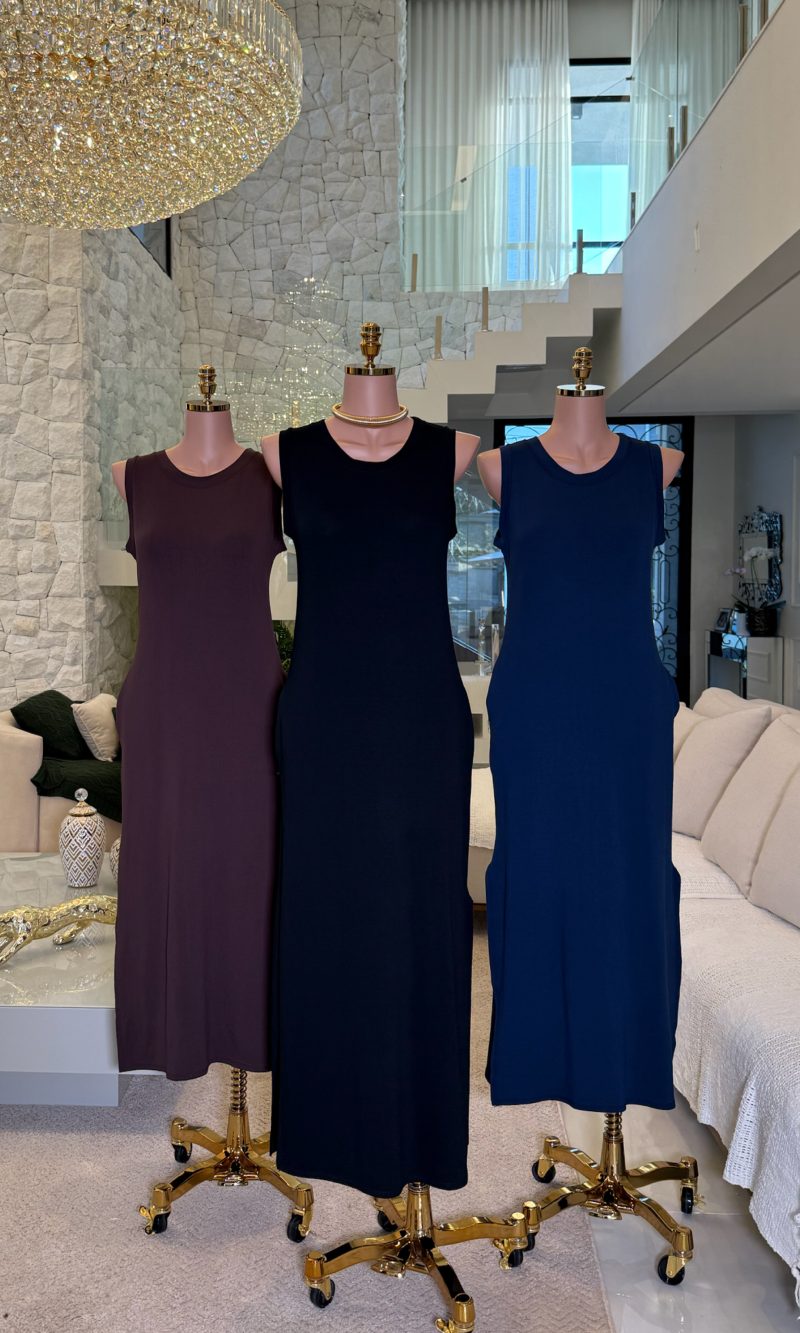 vestido regata com bolso célia – caqui 1404