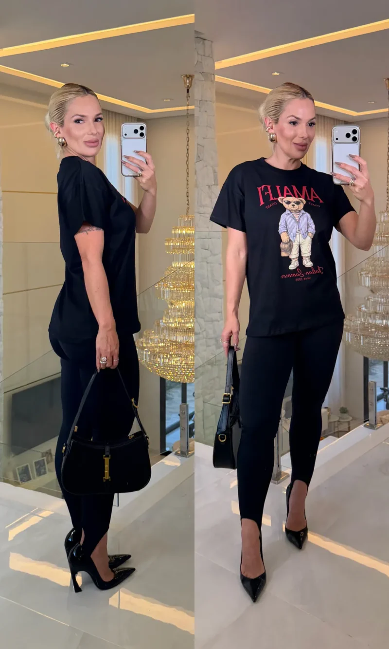 calça com pezinho flanelada 2936 preto, p