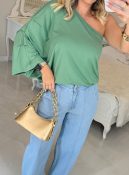 calça pantalona jeans 1744