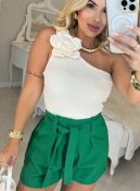 macacão estampado curto lisley 2072