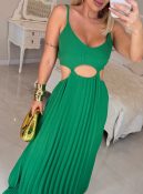 vestido plissado aysha 2170