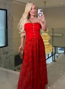 saia renda flora 2255 preto, Único