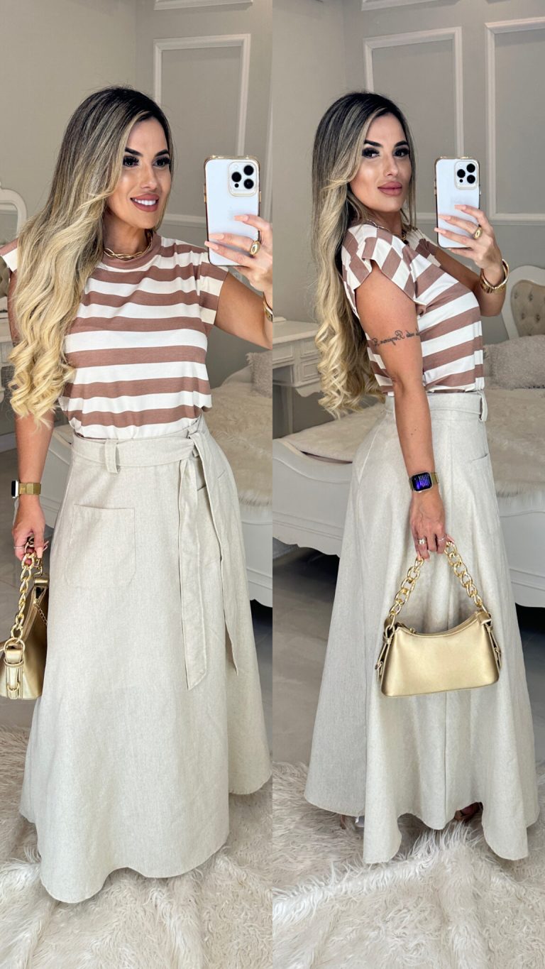 saia longa linho tamires cru 1103 saia longa linho tamires cru 1103