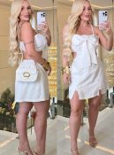 vestido macacão laço 2317