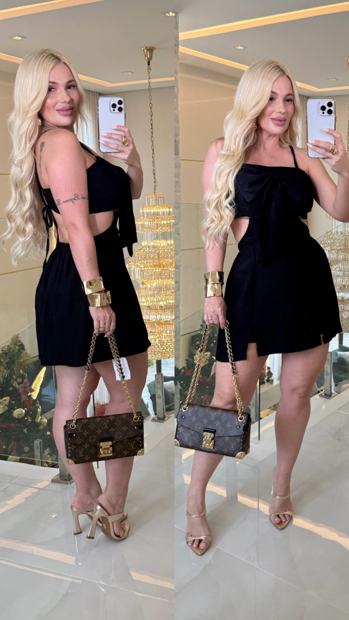 vestido macacão laço 2317 vestido macacão laço 2317