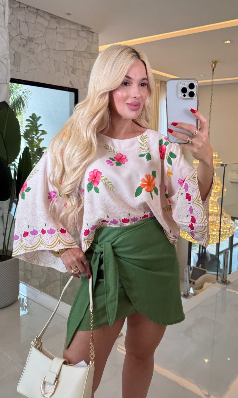 saia envelope de linho curta 2323