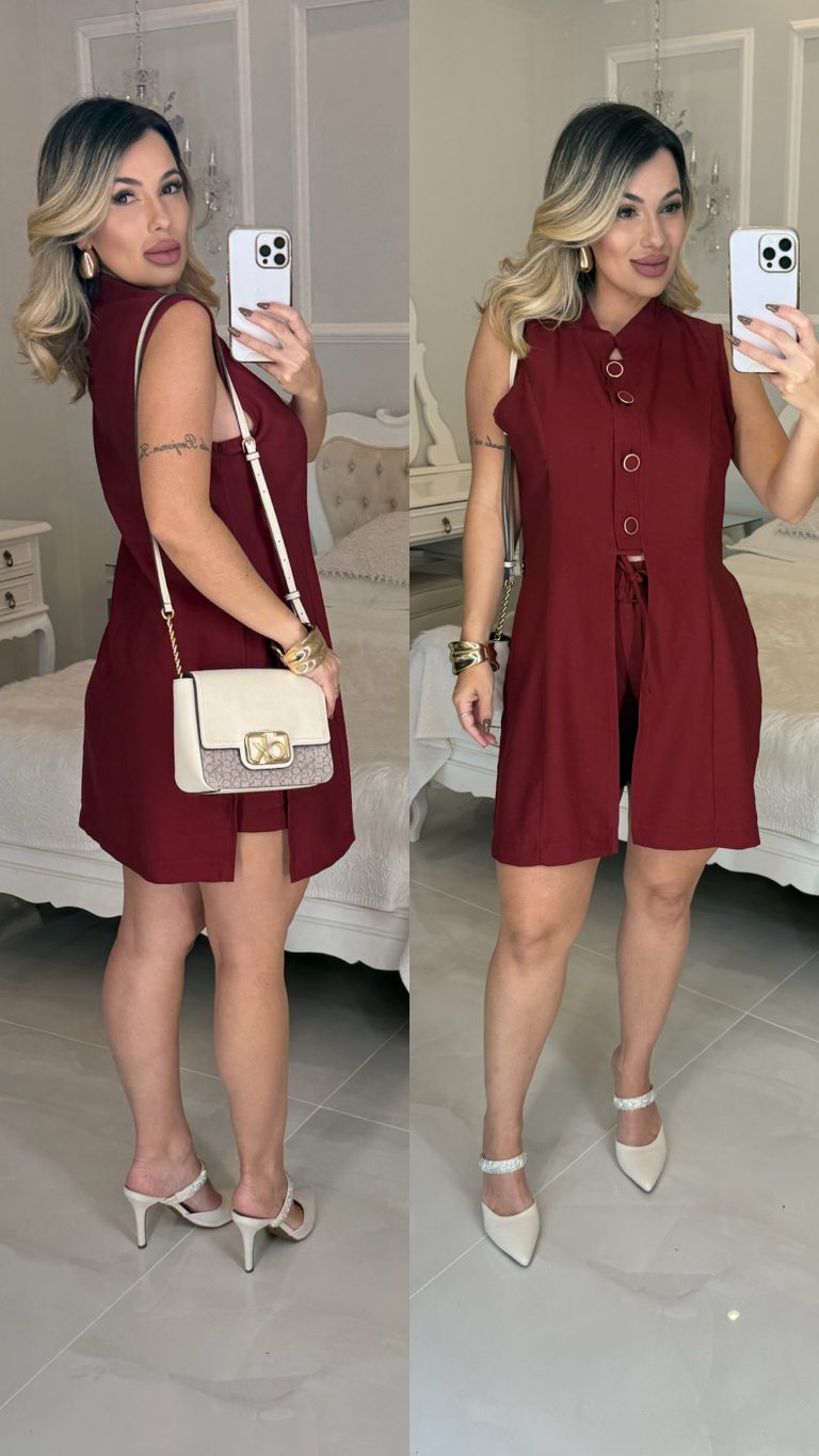 conjunto com botões fernanda 2666