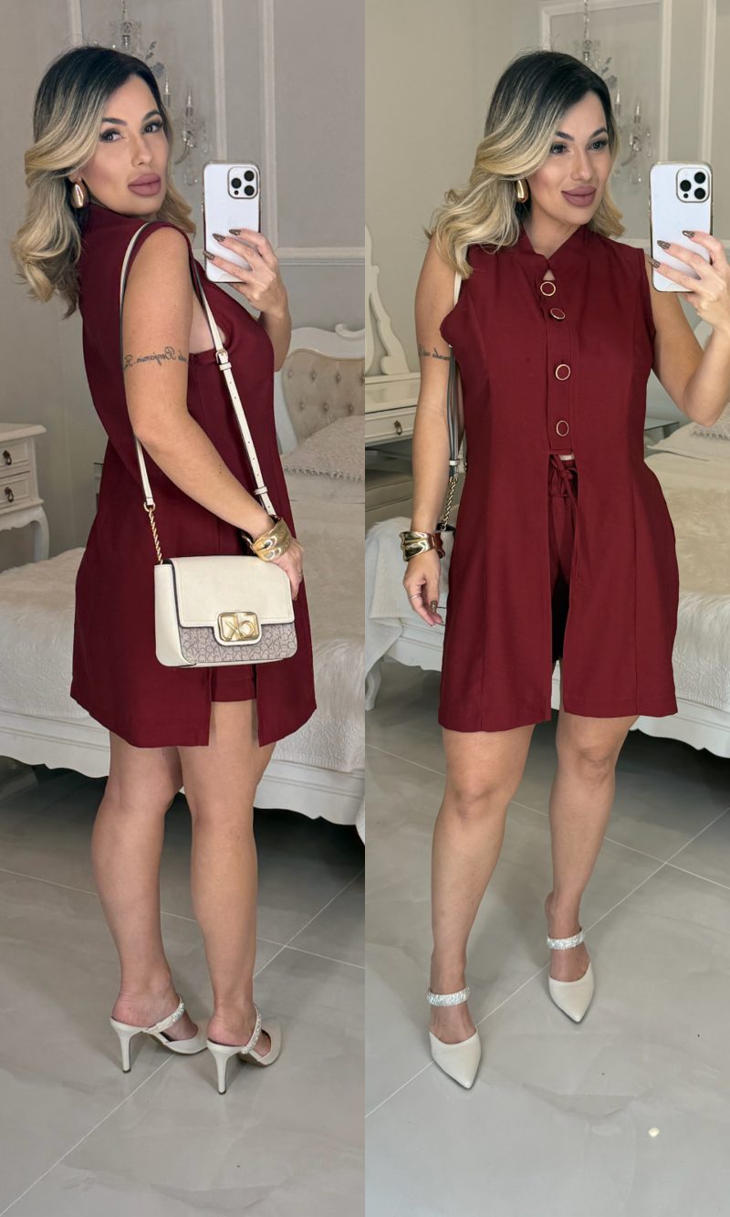 conjunto com botões fernanda 2666