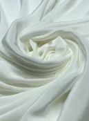 tecido crepe de chine seda pura off white