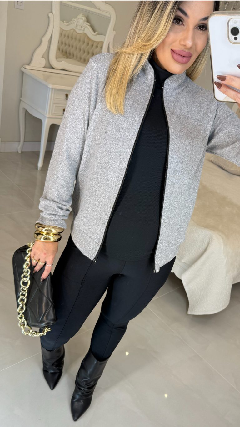 casaquinho com ziper aniê 2794 casaquinho com ziper aniê 2794