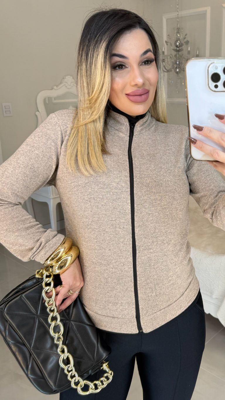 casaquinho com ziper aniê 2794 casaquinho com ziper aniê 2794