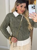 blusa tricô mousse chenille 2878