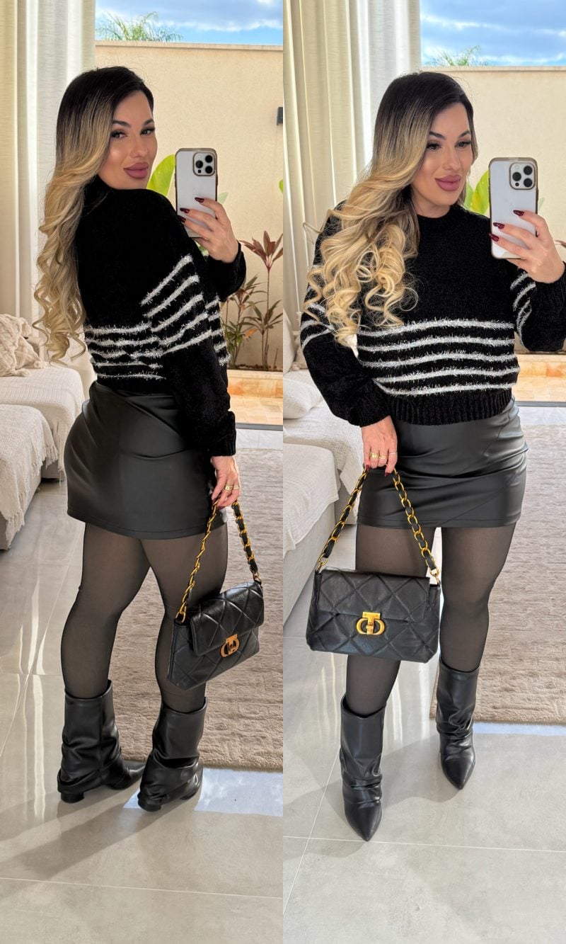 blusa mousse listrada alyssa 2903