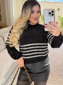 blusa mousse listrada alyssa 2903