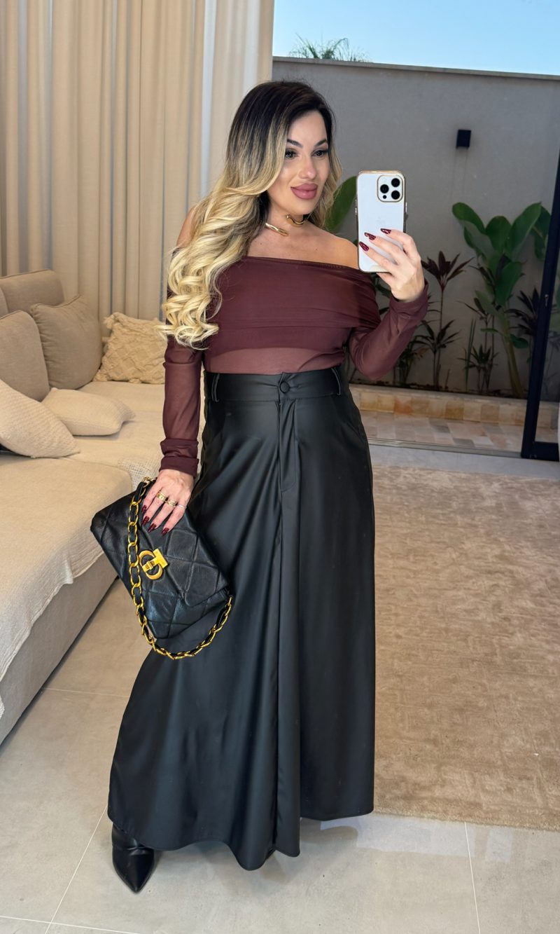 body ombro a ombro tule 2893