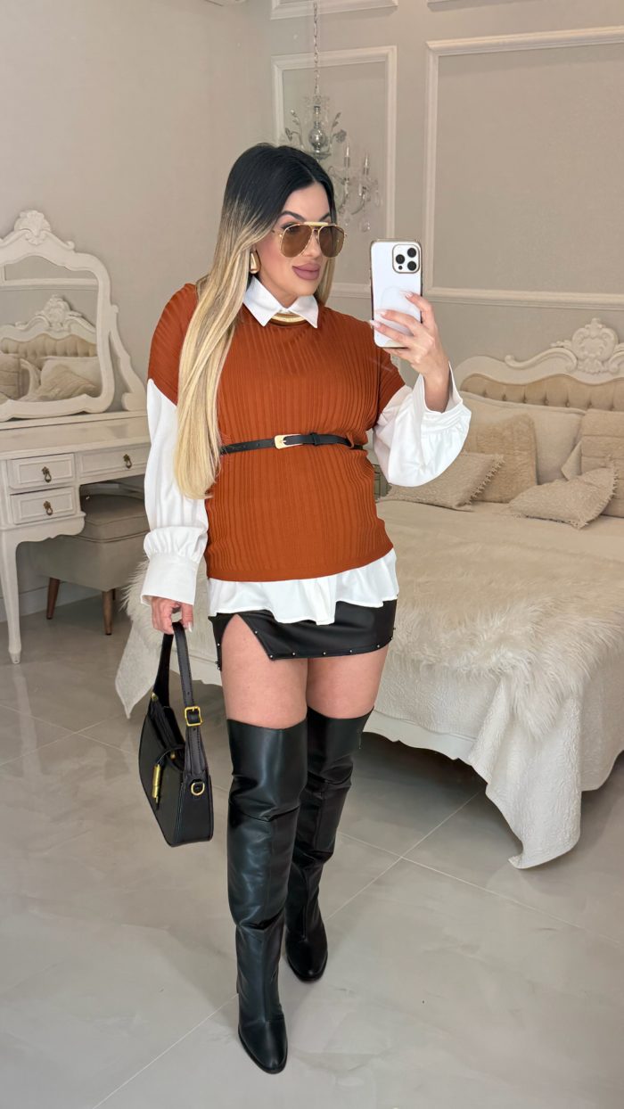 camisa crepe ludmila 2829 camisa crepe ludmila 2829