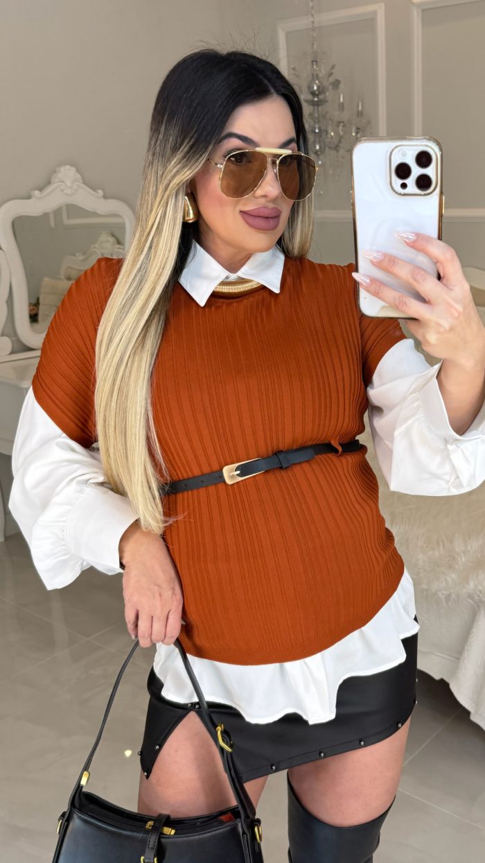 camisa crepe ludmila 2829 camisa crepe ludmila 2829