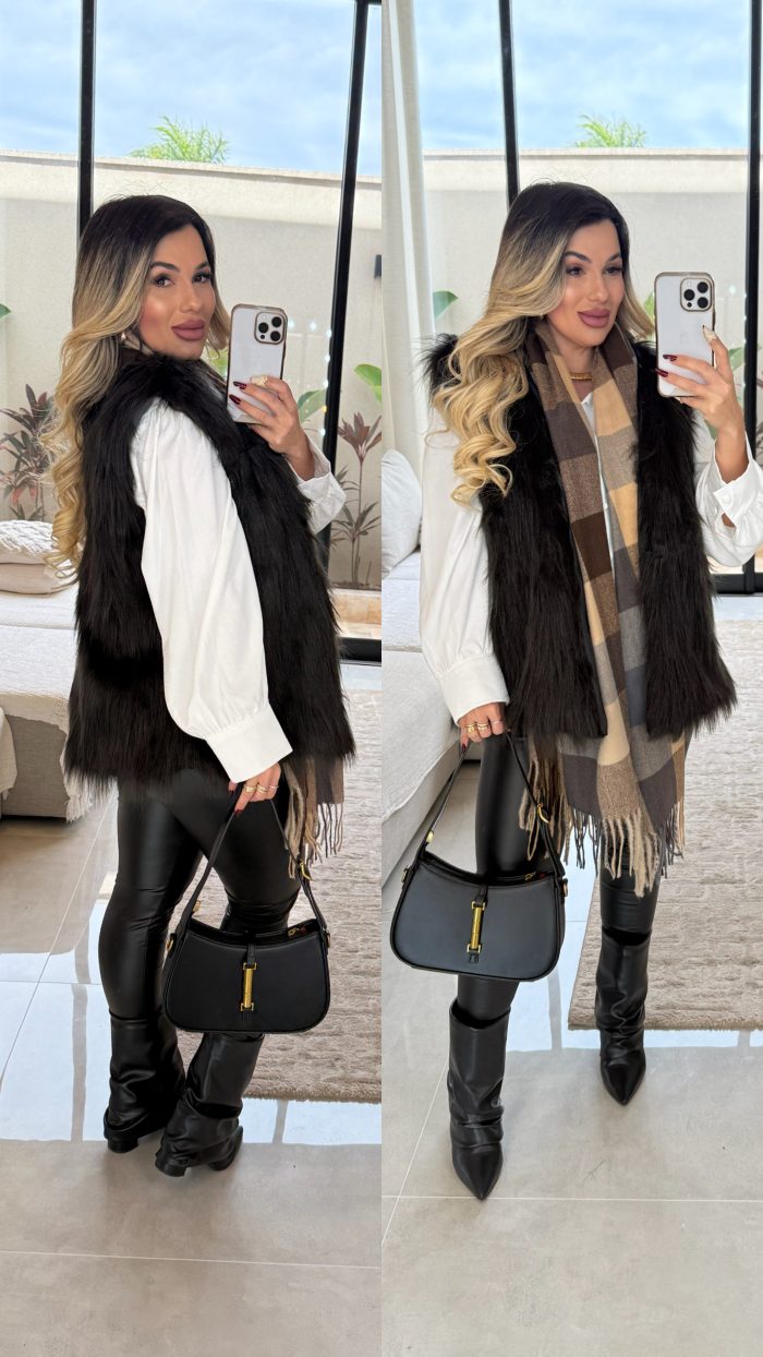 casaco teddy c/capuz e forro michele 2909 casaco teddy c/capuz e forro michele 2909