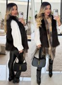 casaco teddy c/capuz e forro michele 2909