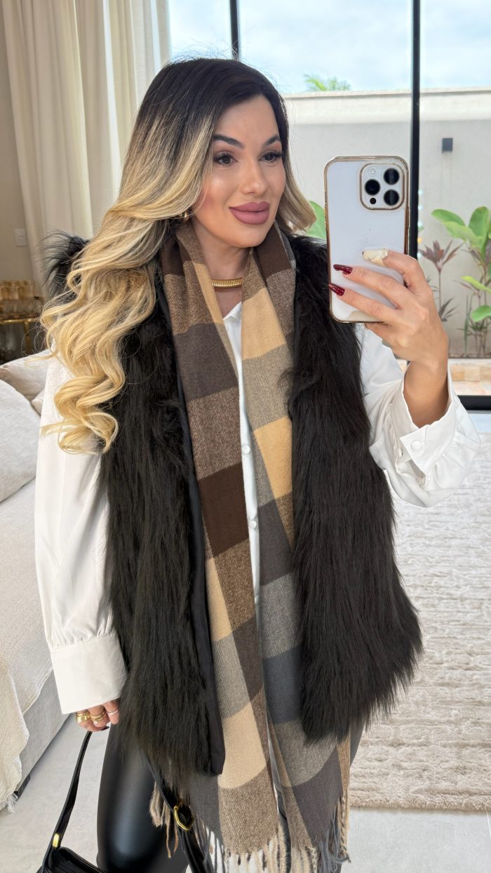 casaco teddy c/capuz e forro michele 2909 casaco teddy c/capuz e forro michele 2909