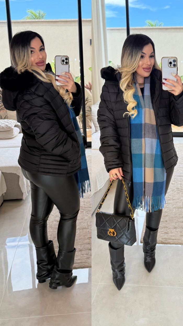 jaqueta puffer peluciada miriam 2847 jaqueta puffer peluciada miriam 2847