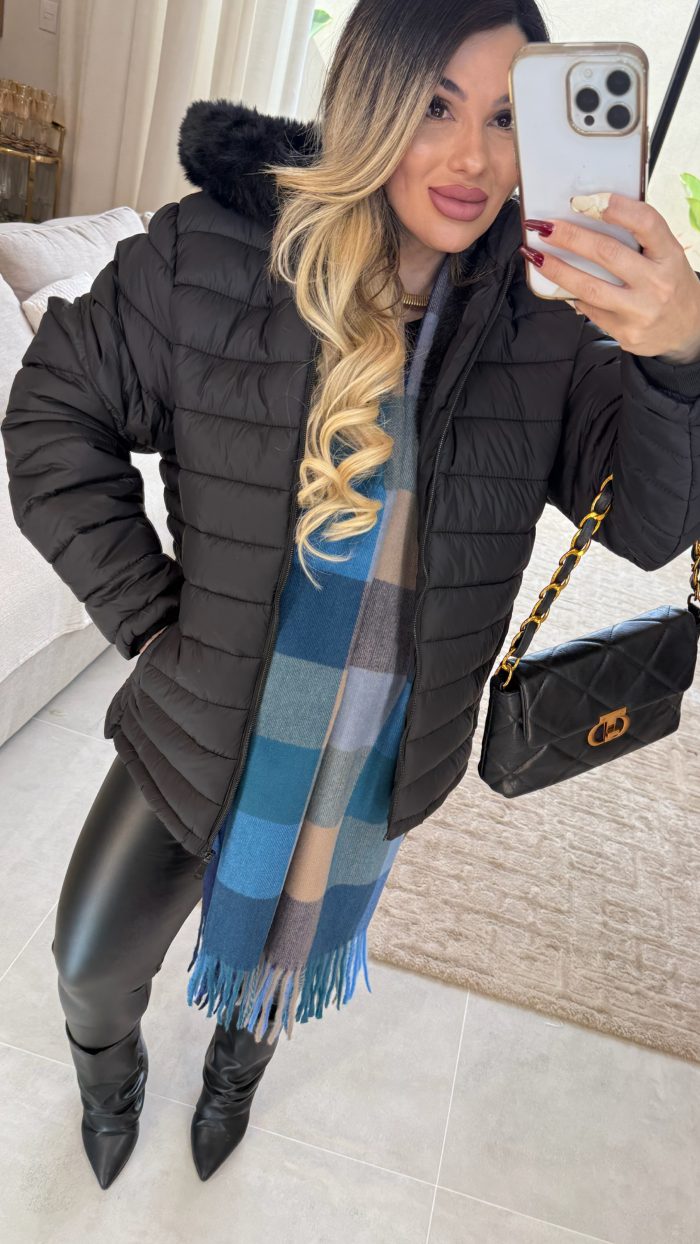 jaqueta puffer peluciada miriam 2847 jaqueta puffer peluciada miriam 2847