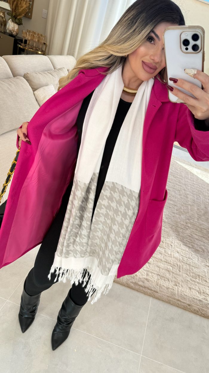 casaco lã batida c/gola e botões ana carla 2927 casaco lã batida c/gola e botões ana carla 2927