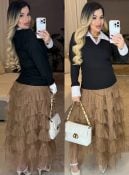 blusa lanzinha c/ detalhe camisa valeria 2917