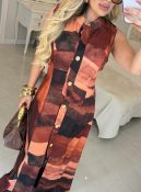 vestido moletim c/cinto fivela bruna 2842