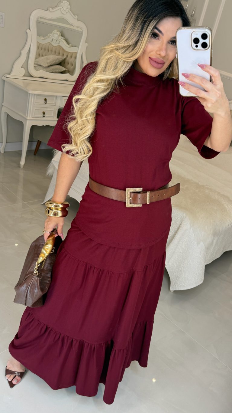 vestido moletim c/cinto fivela bruna 2842 vestido moletim c/cinto fivela bruna 2842