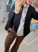 blazer de linho forrado joyce 2880