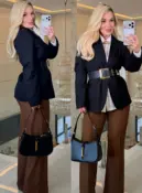 blazer de linho forrado joyce 2880