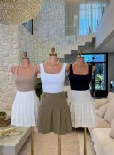 saia short plissado juju 3011