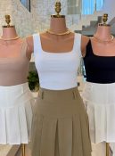 saia short plissado juju 3011