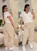 calça jogger de linho 052