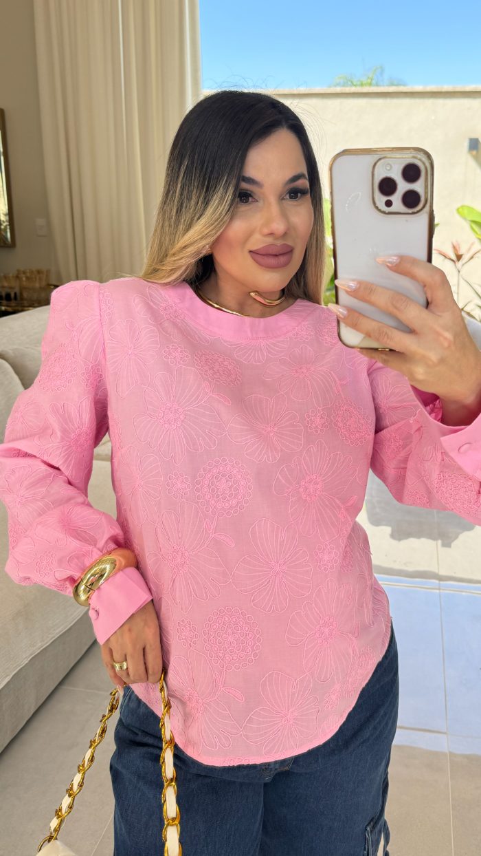 blusa de manga bordada ana maria 2996 blusa de manga bordada ana maria 2996
