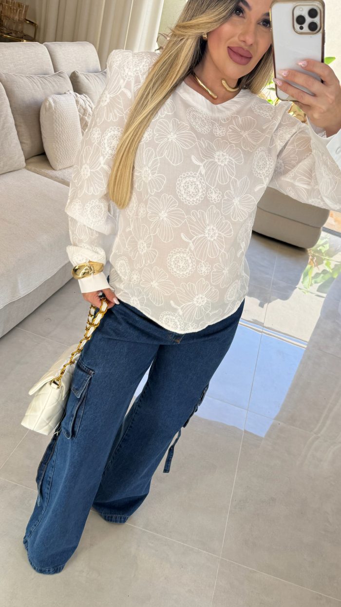 blusa de manga bordada ana maria 2996 blusa de manga bordada ana maria 2996