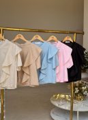 blusa de linho c/babado 2992