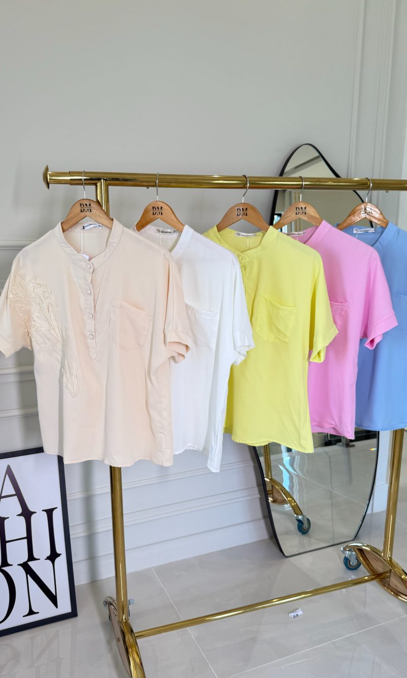 blusa bordada c/botões monica 3027