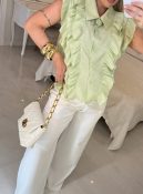 calça pantalona zara c/cinto 3009