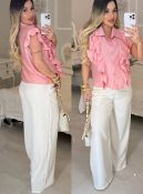 calça pantalona zara c/cinto 3009