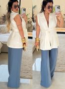 blusa cachecol maju 2940