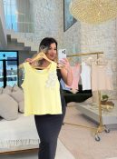 blusa canelada c/laço serena 3064