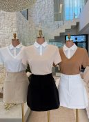 blusa de malha c/gola camisa 3066