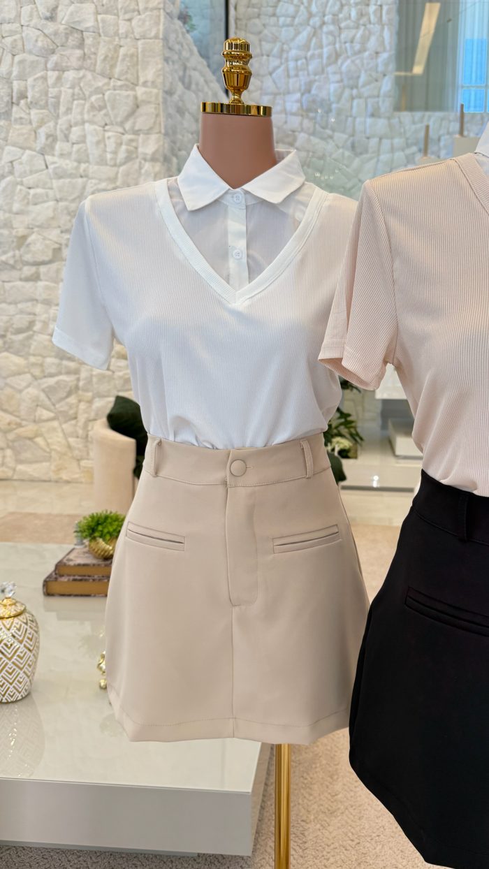 blusa de malha c/gola camisa 3066 blusa de malha c/gola camisa 3066