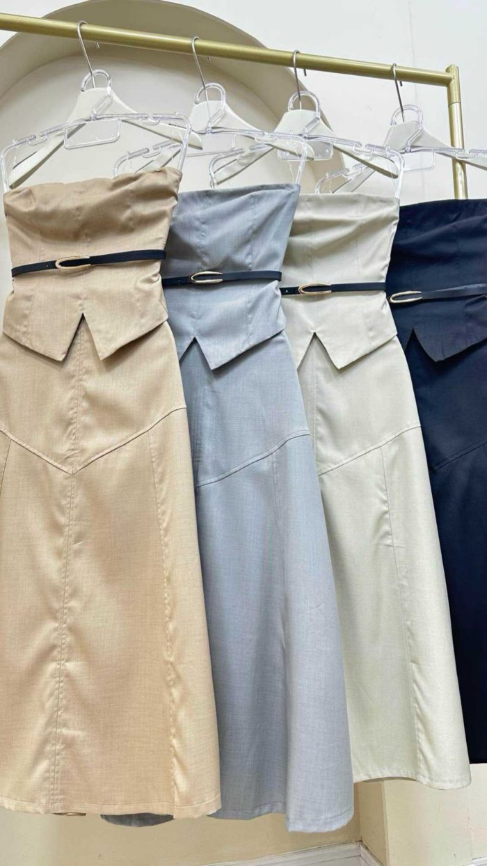 conjunto tomara que caia c/saia evase 3079 conjunto tomara que caia c/saia evase 3079