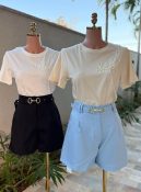 blusa de malha bordada sandy 3065