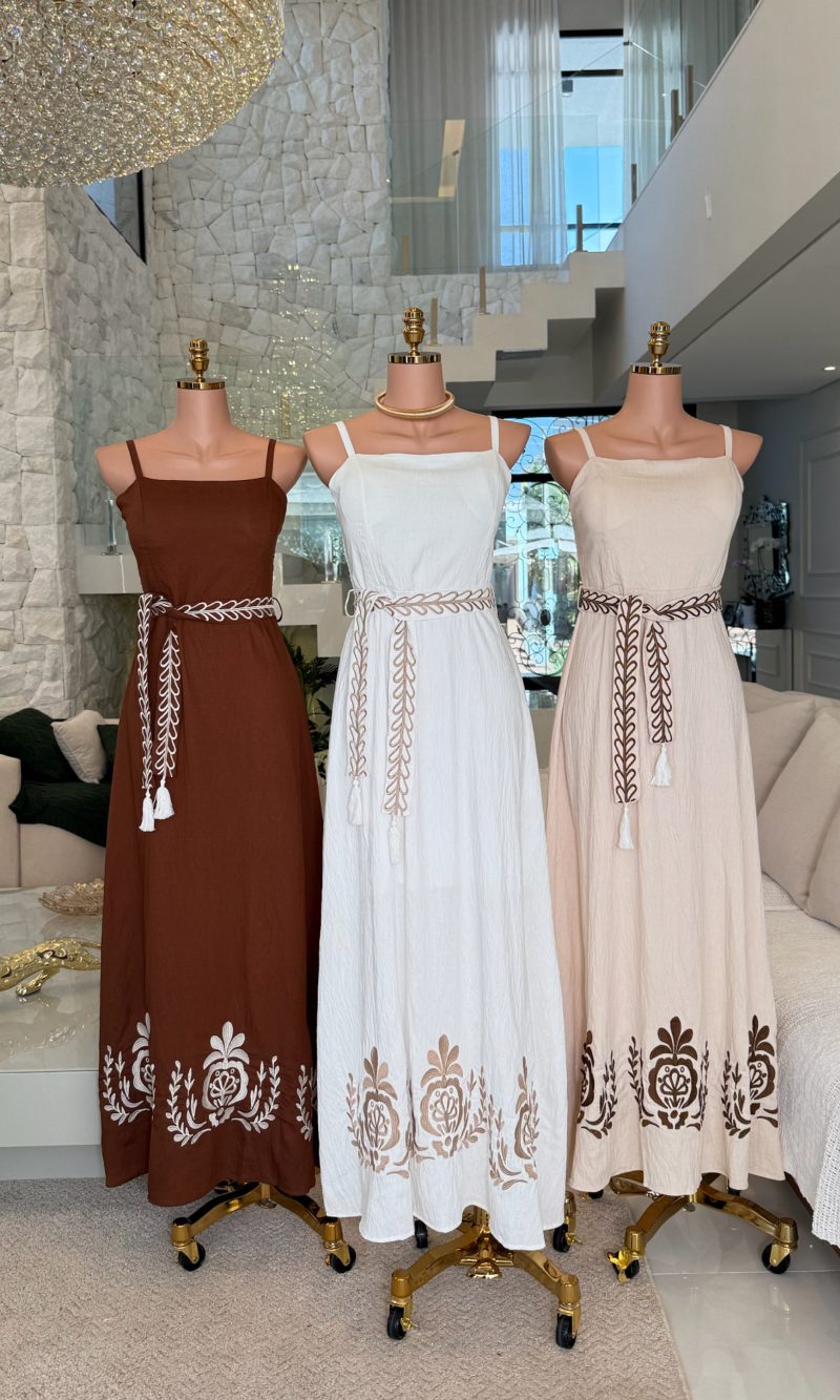 vestido bordado francine 3072