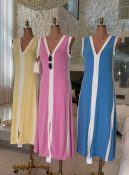 vestido malha listrado luciana 2350