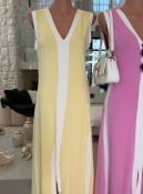 vestido malha listrado luciana 2350